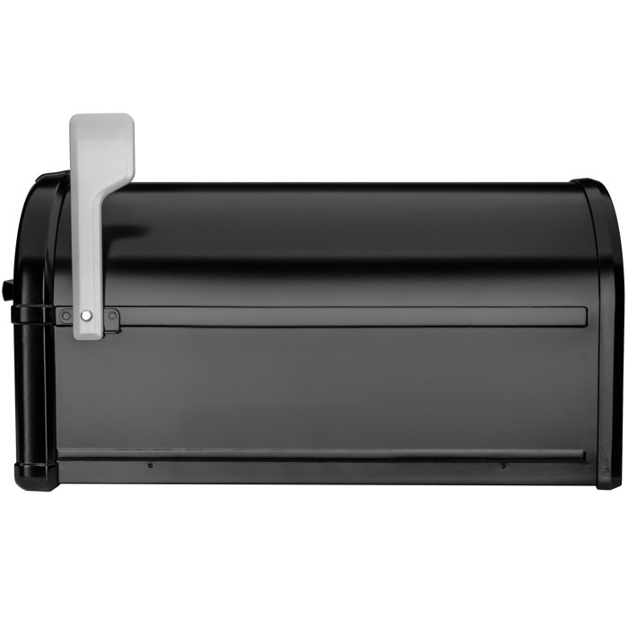 Architectural Mailboxes Hillsborough Steel Post Mounted Mailbox with Closure & Reviews